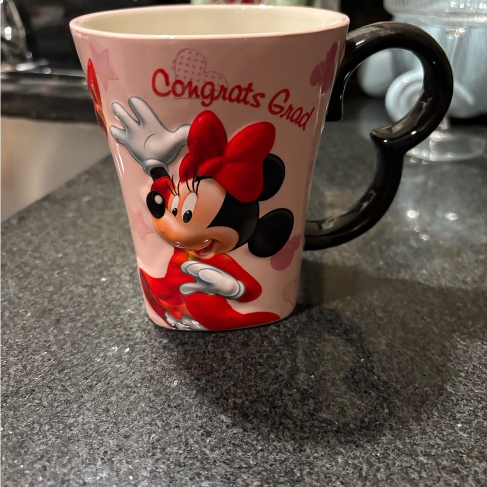Disney Minnie Mouse Congrats Grad Mug - Red and Black